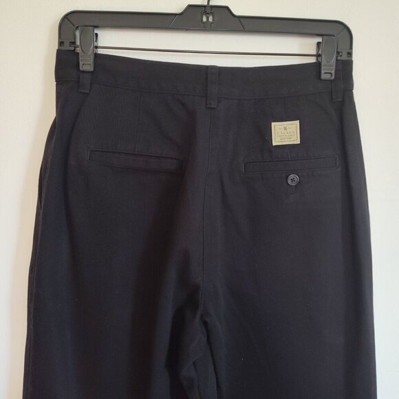 Ladies Petite SZ 8P Lauren Ralph Lauren Black Barrel Leg Pant - Picture 4 of 5